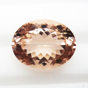 Piedra preciosa curativa suelta de morganita de melocotón Natural 100% de alta calidad en forma de corte ovalado facetado disponible en tamaños personalizados - Product Image 4