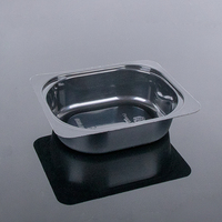 Barquettes alimentaires CPET gaufrées, récipients en plastique micro-ondables pour emballage de repas prêts à cuire au four