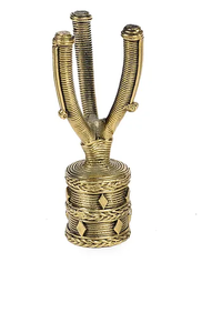 VINTAGE BRASS SOLID <b>TAPER</b> <b>CANDLE</b> HOLDER By BRASSWORLD INDIA - Product Image 2