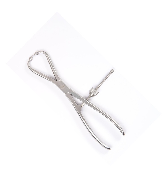 Patella Bone Holding Forceps 7 Inch With Screw Lock – Set Of 2 – Surgical Grade