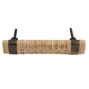 Tiradores de Puerta de Madera Natural de Ratán Multicolor Hechos a Mano al por Mayor, Tiradores de Muebles de Lujo para Cocina y Dormitorio WRH-06 - Product Image 4