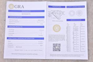 Diamante sintético de moissanita VVS1, piedra de corte redondo, Gema suelta, con certificado GRA, 6,0mm, 0,8 quilates, Color blanco D - Product Image 5