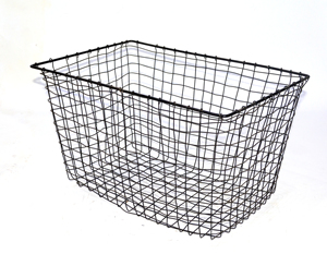 Organizer <b>Storage</b> Bin <b>Baskets</b> with Handles Metal Wire Food for Kitchen Cabinets Pantry Bathroom Laundry Room for Home Hotel - Product Image 1