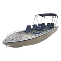 Ecomopor — bateaux de passager en aluminium avec Console, pour 8 hommes, 19 à 20 pieds
