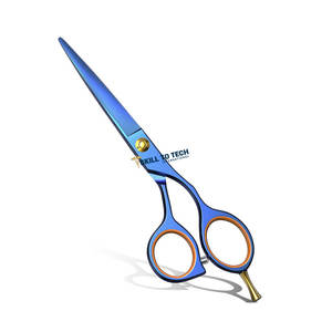 Ciseaux de rasoir professionnels de haute qualité pour l'amincissement et la texturation des cheveux avec couleur et revêtement personnalisés - Product Image 5