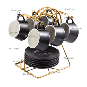 Fabuleux Design Porte-gobelet et verre en métal couleur or rose Porte-gobelet et verre pour ustensiles de cuisine - Product Image 5