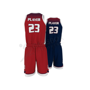 Uniforme de basket-ball personnalisé avec col en v, ensemble uniforme réversible, séchage rapide, confortable, nouvelle version 2019 - Product Image 4