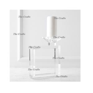 Living Room Decor Candle Holder in <b>Acrylic</b> Premium Quality Different Sizes <b>Acrylic</b> <b>Clear</b> Candle Holder - Product Image 2