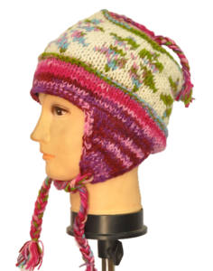 HHWTH-bonnet en laine à rabat et pompon, chapeau d'oreille à la mode, 0010 C - Product Image 1