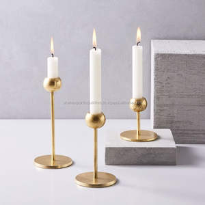 Good Looking Metal Taper <b>Candle</b> Holder Combination of White & Gold for Candlelight <b>Dinner</b> Home & Wedding Decor - Product Image 4