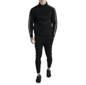 Veste et pantalon de survêtement en tricot à rayures pour hommes Survêtement pour hommes Jogging Sports Sweatsuit Comfortable Outfits - Product Image 5