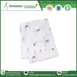 Custom Packaging Cotton Muslin Swaddle <b>Blanket</b> 47 * 47 Inches Double Gauze Muslin Swaddle Wrap - Product Image 5