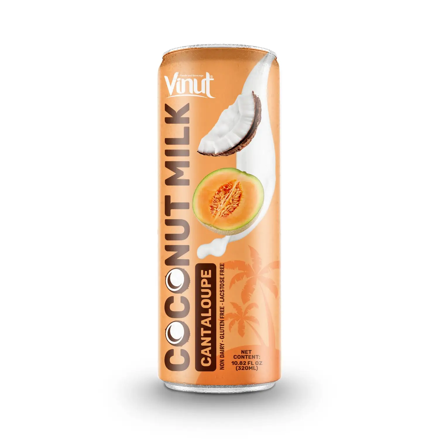 10.82 FlOz può VINUT latte di cocco con aroma di cantalupo fornitori all'ingrosso senza glutine bevanda al latte di cocco