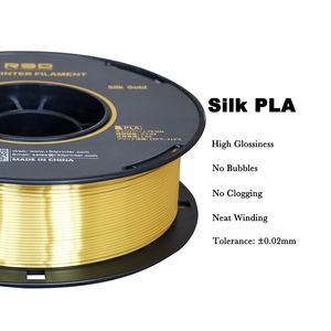 Filament d'imprimante 3D <span class=keywords><strong>PLA</strong></span> <span class=keywords><strong>R3D</strong></span> Gold Silk Texture 1,75 mm 1 kg Écologique 330 m de longueur Certifié ROHS/ISO - Product Image 2