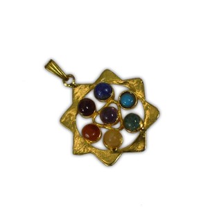 Pendentif en métal doré pour Chakra, offre spéciale, pendentif en métal, Shri, Yantra, - Product Image 1