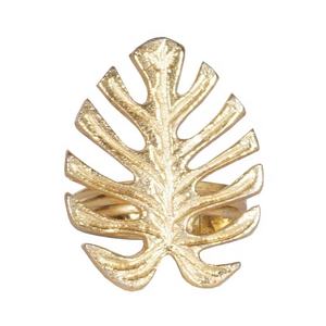 MESA DE HOJA DE METAL NAPKIN ANILLO ALUM. ANILLO DE SERVILLETA DE DISEÑADOR MESA ANILLO DE SERVILLETA DECORATIVO ANILLO DE SERVILLETA - Product Image 1