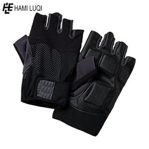 ถุงมือยกน้ำหนักสำหรับออกกำลังกาย,ถุงมือยกเวทในตัวทำจากหนังสำหรับยิมเล่นกีฬา - Product Image 3