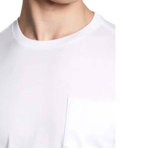 50% coton, 50% polyester t-shirts blanc léger 150 gsm t-shirt personnalisé sérigraphie logo t-shirts - Product Image 5