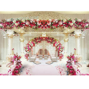 Última boda fibra Dom Mandap España boda blanco Dom Mandap Conjunto elegante fibra boda Mandap con Dom - Product Image 1