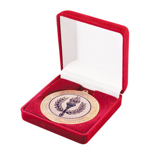 Étui médaille en cuir ou velours avec logo imprimé personnalisé, 100 pièces - Product Image 5