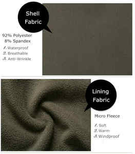 Veste Softshell de haute qualité pour hommes, Logo personnalisé, Grande Taille XL, Respirant, Imperméable, Chaud, Style Décontracté, Pantalon de Sport d'Hiver - Product Image 5