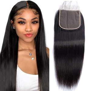 Closure de cheveux vierges Remy 4x4 de 14 pouces, ondulation naturelle, trame simple, qualité supérieure, provenance Vietnam, vente chaude 2021, cheveux vietnamiens bruts - Product Image 4