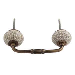 En vrac À La Main Décoratif Crème En Céramique Pont Poignées De Porte Décor À La Maison Armoire Armoire Tire BH-72 Nouveau Design - Product Image 4