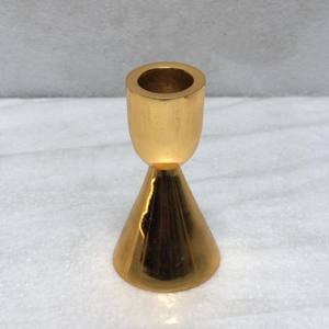 Bougeoir doré Vintage en lumière dorée, maison minimaliste, support de bougies, décoration de Table, cadeaux pour mariage - Product Image 6