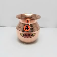 หม้อทองแดง Lota Kalash,หม้อดีไซน์ Om สำหรับวัดพูจาที่บ้านและสำนักงาน - Product Image 5