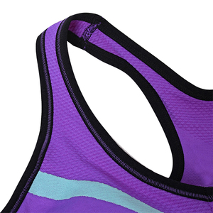 Soutien-gorge de sport à double couche antichoc Sexy Gather Shather avec fermeture à glissière avant Gym Wears Running Sports Bra pour femmes - Product Image 3