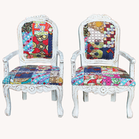 Chaise de relaxation en bois manga, siège repose-main, Shabby Chic, pour Restaurant, salle à manger, salon et salle à manger, mobilier en bois massif avec bras, nouveau Design