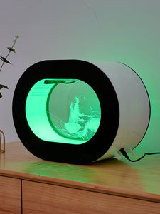 <span class=keywords><strong>Aquarium</strong></span> écologique pour méduses de 8 L, noir, à poser sur table, offre de produits en stock, réservoir acrylique multifonction en plastique - Product Image 2