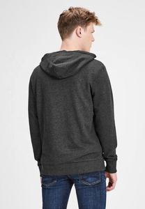 Sweat à capuche noir 50 coton Polyester pour hommes, de haute qualité OEM, manches longues, imprimé, surdimensionné, vente en gros - Product Image 3