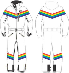 Combinaison de neige de Ski rétro pour hommes, coupe-vent, imperméable, pour l'hiver, course, Ski, course, personnalisés - Product Image 5