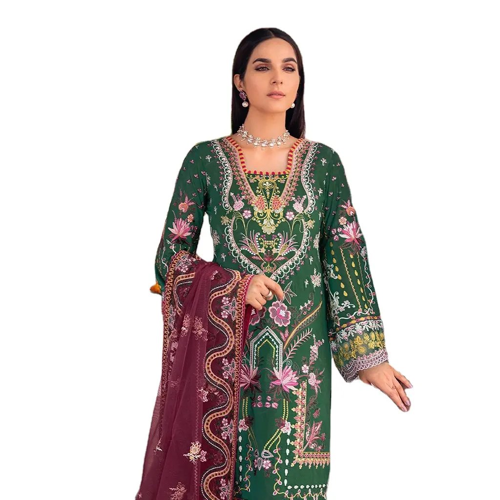 Readymad — vêtements brodés pakistan en coton, vêtement de styliste, de marque, nouvelle Collection islamique, shalwar, kameez
