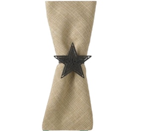 Rond de serviette de qualité supérieure en métal noir avec un design unique, parfait pour le porte-serviettes élégant et les paramètres de table de luxe - Product Image 1