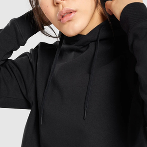 Sudadera Negra con Diseño OEM y Estampado Digital en Colores Vivos para Mujer, Personalizada para Uso Casual, 100% Algodón - Product Image 5