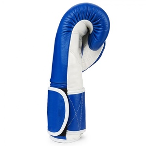 Gants de boxe bon marché, logo personnalisé, couleur bleue, gants de boxe gagnant - Product Image 1