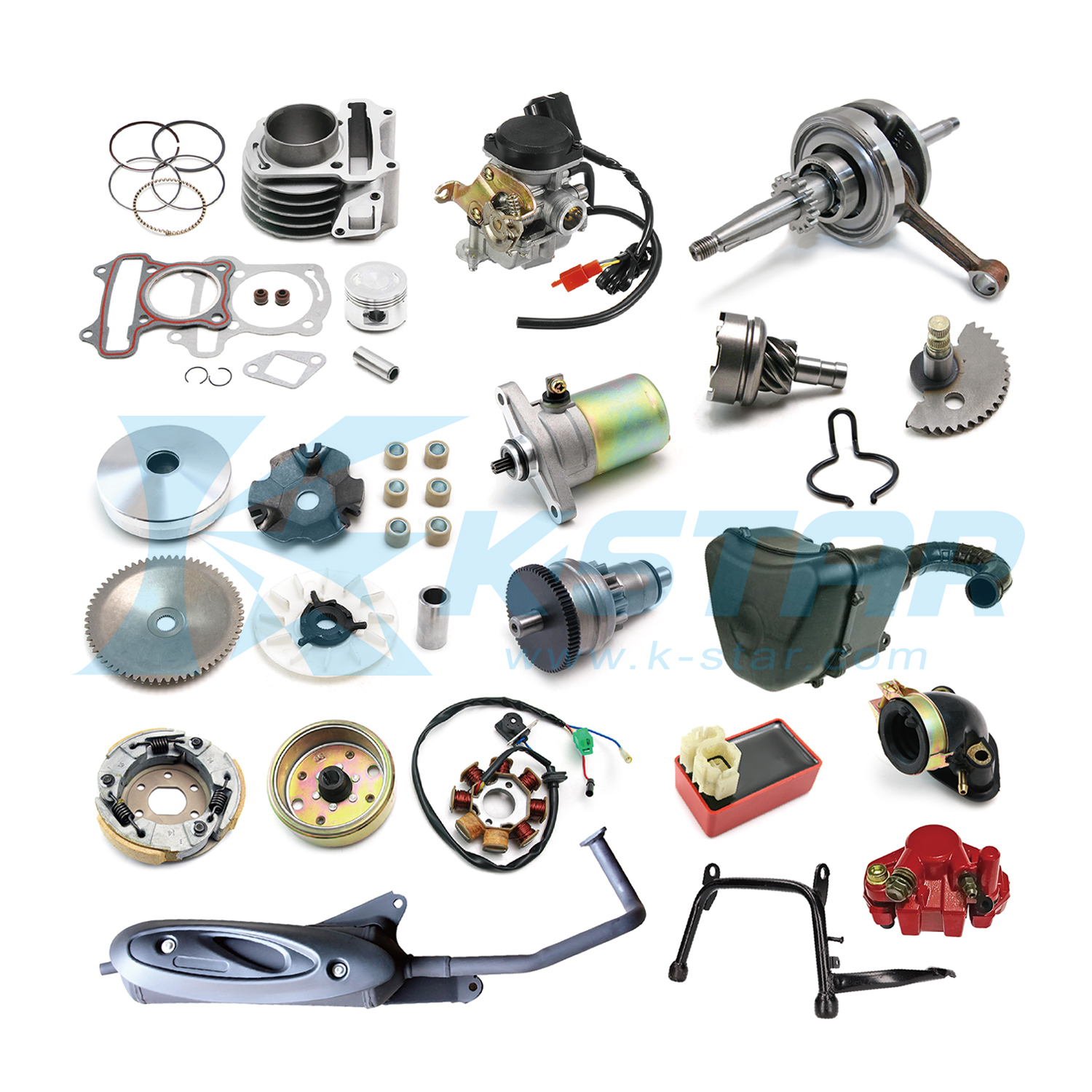 Kymco Agility City 125 Kit Embrague Completo Para Motor GY6 125cc-150cc -  Repuesto Para Scooter, ATV, Go-kart, Ciclomotor Embrague Campana 125mm  Diámetro