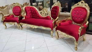 Canapé en bois 77 à la mode pour mariage et événements de fête Décor élégant Mandap pour les mariées - Product Image 3