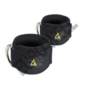 Meilleures ventes de sangles de cheville d'haltérophilie pour salle de sport sur mesure en cuir de haute qualité entièrement réglables sangles de cheville personnalisées pour fitness - Product Image 2