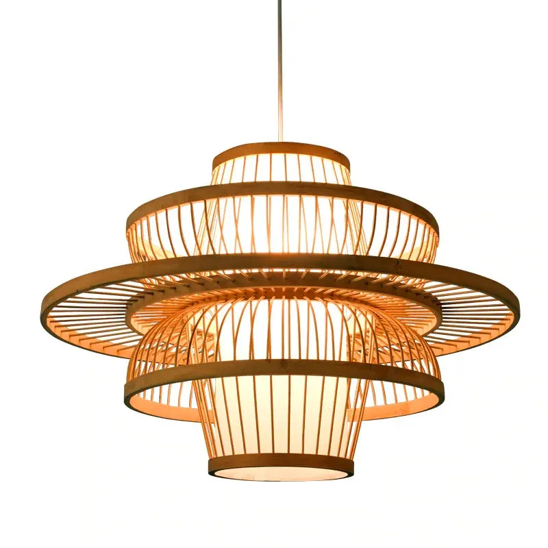 Wholesale Bamboo Pendant Lights Hanging Weaving Lamps from Viet Nam