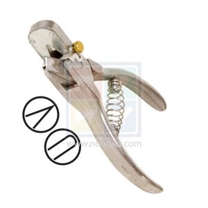 Alicates para orejas de animales en forma de V de 7 pulgadas, instrumento veterinario para marcar muescas en orejas de cerdo y ganado - Product Image 1