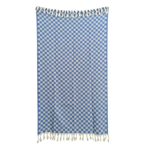 Khăn Lau Chequered, Rô Dệt Khăn Hamam Thổ Nhĩ Kỳ Bán Buôn-100X180Cm Khăn Peshtemal 100% Cotton Khăn Dệt Cao Cấp