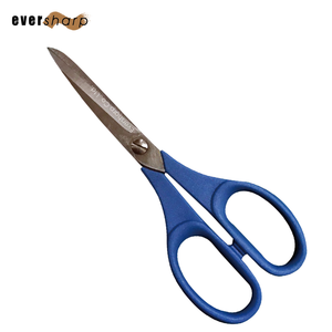 Eversharp DIY Tailor <b>Scissors</b> 6 Inch Right Hand Stainless Steel Blade Blue Soft Grip Handle Smooth Edge Cutting Tool - Product Image 1