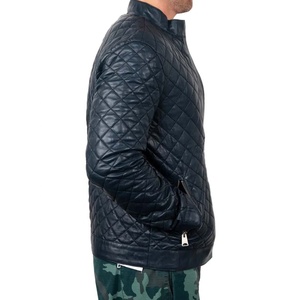 Factory <b>Cheap</b> Price Men 2026 <b>Winter</b> New Fashion Custom Design Logo Genuine Leather Ombre Blue Reversible Waterproof <b>Jacket</b> - Product Image 3