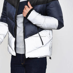 OEM personalizado 100% nailon hombres ganso abajo acolchado burbuja Puffer pato abajo ganso abajo chaqueta para hombres - Product Image 4