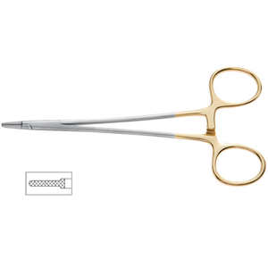 Ryder 16cm Manual de carburo de tungsteno portaagujas 2mm Base Instrumentos quirúrgicos para uso clínico - Product Image 3