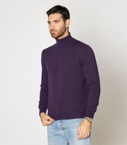เสื้อสเวตเตอร์ผ้าแคชเมียร์ถักด้วยมือคอสูงสำหรับฤดูหนาว - Product Image 2