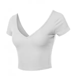 Women Loose T-Shirt Sports Short Sleeved Tee Workout Clothing Running Yoga Gym Round collar Top - Product Image 1